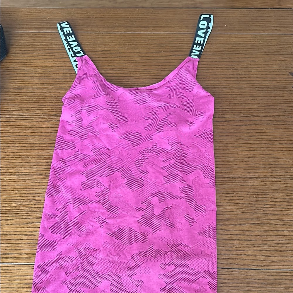 Pink Camouflage Tank Top